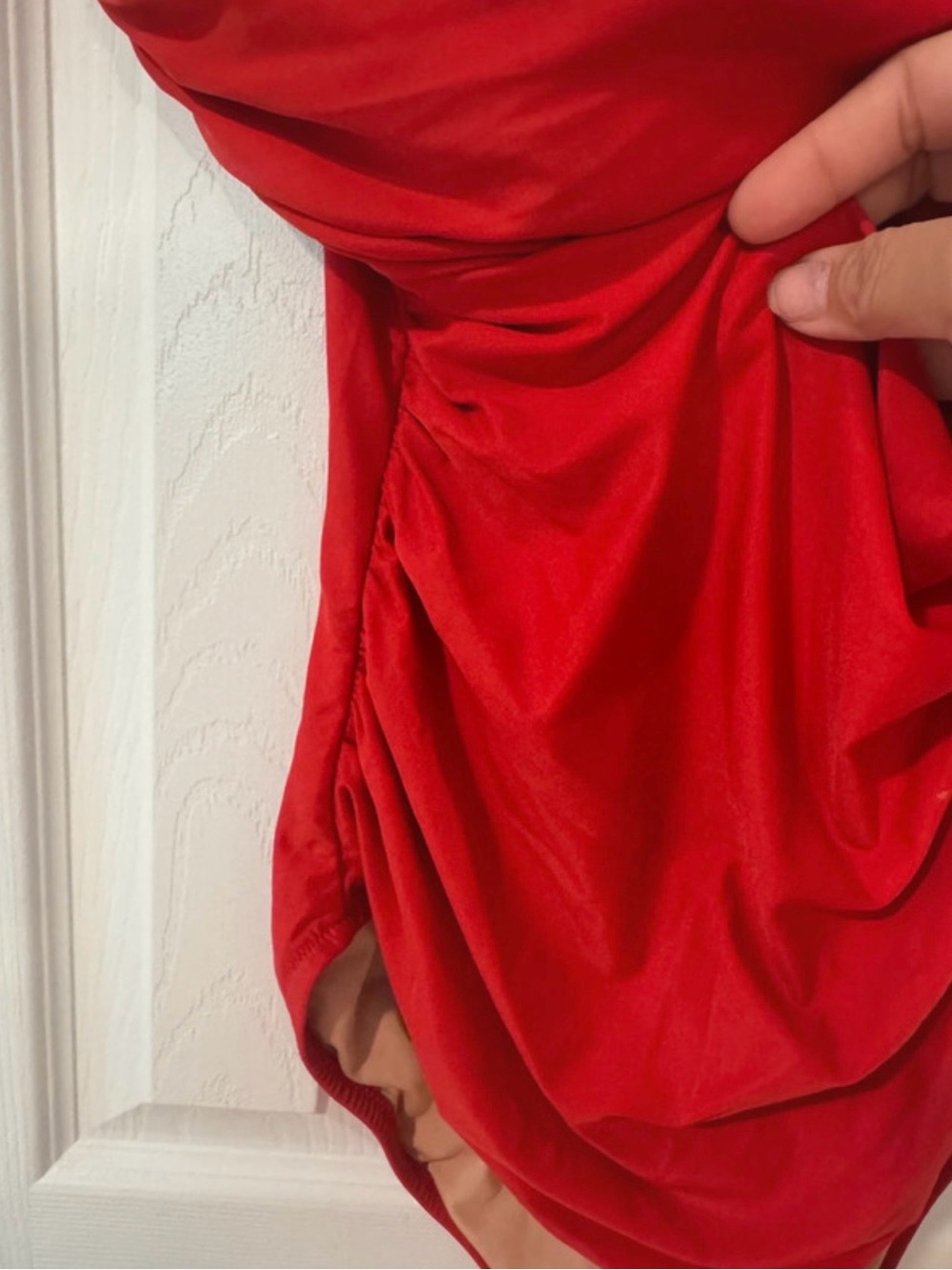J. Crew Gemma Red Strapless Bandeau One-Piece swimsuit - Picture 3 of 6